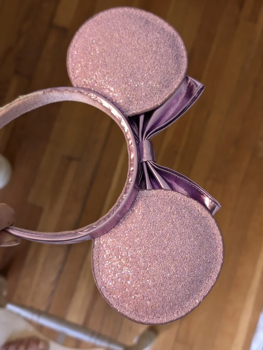 Lavender Glitter Minnie Mouse Ears Authentic Disney Parks